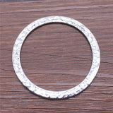 WYSIWYG 2pcs 54x54mm Big Circle Connector Charms For Jewelry Making Antique Bronze Antique Silver Color Jewelry Accessories