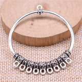 WYSIWYG 2pcs 55x47mm Antique Silver Color Antique Bronze Color Earring Connector For Jewelry Making DIY Jewelry Findings