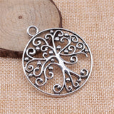 WYSIWYG 2pcs 57x50mm Tree Charms For Jewelry Making Jewelry Accessories Antique Silver Plated Antique Bronze Plated EF3731