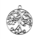 WYSIWYG 2pcs 57x50mm Tree Charms For Jewelry Making Jewelry Accessories Antique Silver Plated Antique Bronze Plated EF3731