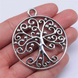 WYSIWYG 2pcs 57x50mm Tree Charms For Jewelry Making Jewelry Accessories Antique Silver Plated Antique Bronze Plated EF3731