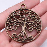WYSIWYG 2pcs 57x50mm Tree Charms For Jewelry Making Jewelry Accessories Antique Silver Plated Antique Bronze Plated EF3731