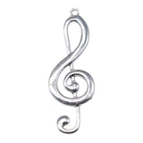 WYSIWYG 2pcs 61x22mm Big Musical Note Charm Charms For Jewelry Making Big Musical Note Charms Charm Musical Note EF3820