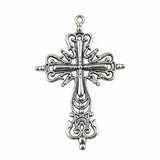WYSIWYG 2pcs 64x43mm Cross Charm Men Large Cross Charm Pendants Big Cross Charm Vintage DIY Accessories For Jewelry Making