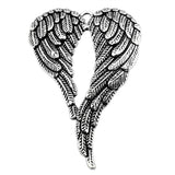 WYSIWYG 2pcs 67x42mm Charms Big Angel Wings Antique Bronze Antique Silver Color Pendants Making DIY Handmade Finding Jewelry EF3907