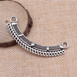 WYSIWYG 2pcs 70x30mm Charm Necklace Connector For Jewelry Making Antique Silver Color DIY Necklace Finding