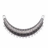 WYSIWYG 2pcs 86x50mm Antique Silver Color Necklace Connector For Jewelry Making DIY Jewelry Findings