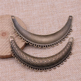 WYSIWYG 2pcs 86x50mm Antique Silver Color Necklace Connector For Jewelry Making DIY Jewelry Findings