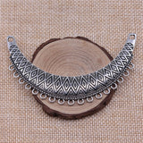 WYSIWYG 2pcs 86x50mm Antique Silver Color Necklace Connector For Jewelry Making DIY Jewelry Findings