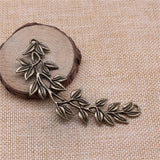 WYSIWYG 2pcs 87x38mm Pendant Branch Branch Leaf Charm Pendants For Jewelry Making Antique Silver Color Big Branch Charm