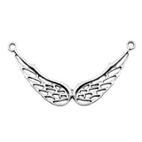 WYSIWYG 2pcs 93x48mm Big Angel Angel Wings Charms For Jewelry Making Antique Silver Color Charm Pendant Jewelry Accessories