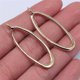 WYSIWYG 2pcs Jewelry Making DIY Handmade Craft Charms High Quality KC Gold Color 16x44mm Geometric Pendant For Earring Making