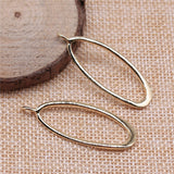 WYSIWYG 2pcs Jewelry Making DIY Handmade Craft Charms High Quality KC Gold Color 16x44mm Geometric Pendant For Earring Making