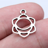 WYSIWYG 35pcs 15x18mm Antique Silver Color Chakra Charms Pendant For DIY Jewelry Making Handmade Jewelry Craft Findings