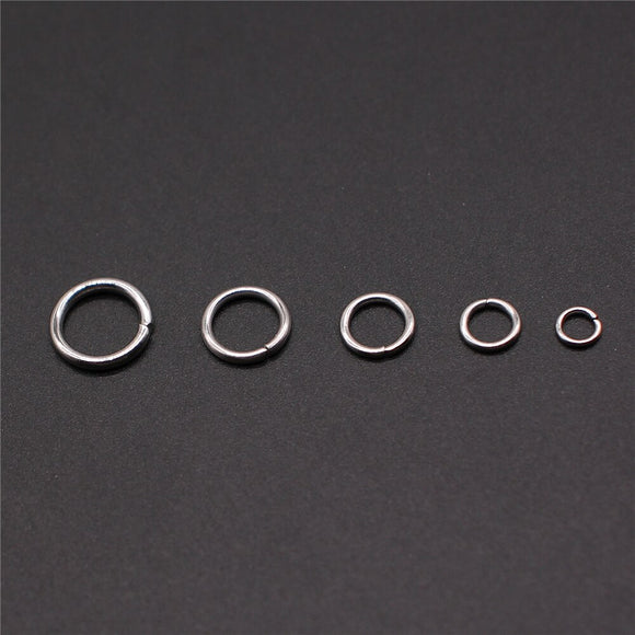 WYSIWYG 3mm 4mm 5mm 6mm 7mm Stainless Steel Jump Rings & Split Ring For DIY Jewelry Making Jewelry Findings & Components