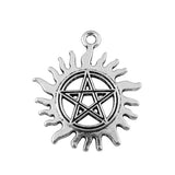 WYSIWYG 3pcs 30x26mm/49x45mm Sun Star Pendants Sun And Star Charm Star And Sun Charm Vintage DIY Accessories For Jewelry Making