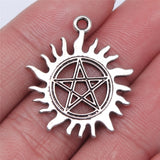 WYSIWYG 3pcs 30x26mm/49x45mm Sun Star Pendants Sun And Star Charm Star And Sun Charm Vintage DIY Accessories For Jewelry Making