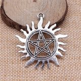 WYSIWYG 3pcs 30x26mm/49x45mm Sun Star Pendants Sun And Star Charm Star And Sun Charm Vintage DIY Accessories For Jewelry Making