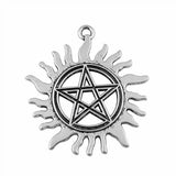 WYSIWYG 3pcs 30x26mm/49x45mm Sun Star Pendants Sun And Star Charm Star And Sun Charm Vintage DIY Accessories For Jewelry Making