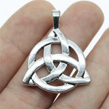 WYSIWYG 3pcs 35x27mm Pendant Triquetra Symbol Lucky Amulet Triquetra Symbol Charm Triquetra Symbol Amulet Pendants EF3688