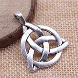 WYSIWYG 3pcs 35x27mm Pendant Triquetra Symbol Lucky Amulet Triquetra Symbol Charm Triquetra Symbol Amulet Pendants EF3688