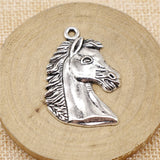 WYSIWYG 3pcs 43x29mm Horse Head Pendant Horse Head Pendant For DIY Jewelry Making Horse Head Charm