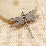 WYSIWYG 3pcs 43x47mm Pendant Dragonfly Dragonfly Charm Pendants For Jewelry Making Antique Silver Color Dragonfly Pendants