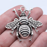 WYSIWYG 3pcs 45x45mm 3 Colors Honey Bee Charms Pendant For DIY Jewelry Making Handmade Jewelry Craft Findings