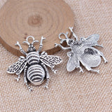 WYSIWYG 3pcs 45x45mm 3 Colors Honey Bee Charms Pendant For DIY Jewelry Making Handmade Jewelry Craft Findings