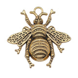 WYSIWYG 3pcs 45x45mm 3 Colors Honey Bee Charms Pendant For DIY Jewelry Making Handmade Jewelry Craft Findings