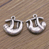 WYSIWYG 3pcs Charms Sloth Antique Silver Color 20x20mm Metal Alloy Jewelry DIY Accessories