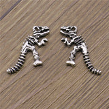 WYSIWYG 3pcs/lot Charms Dinosaur Skeleton DIY Jewelry Findings Antique Silver Color 26x16mm Dinosaur Skeleton Charms
