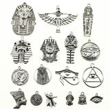 WYSIWYG 40g Antique Silver Color Zinc Alloy Random Mix Styles Egypt series Charms DIY Handmade Craft For Jewelry Making