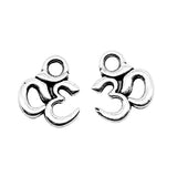WYSIWYG 40pcs 10x10mm Charms Yoga Om Jewelry Making DIY Handmade Craft For Bracelet Necklace
