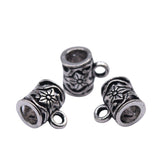 WYSIWYG 40pcs 10x7x9mm Flower Bails Beads Charms Antique Silver Color Jewelry Findings Jewelry Accessories