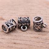 WYSIWYG 40pcs 10x7x9mm Flower Bails Beads Charms Antique Silver Color Jewelry Findings Jewelry Accessories