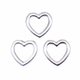 WYSIWYG 40pcs 10x9mm Antique Silver Color Hollow Heart Charms Pendant For Jewelry Making DIY Jewelry Findings