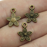 40pcs 11x11mm Small Flower Charms Cute Flower Charms For Jewelry Making Flower Charms ef4763