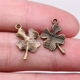 WYSIWYG 40pcs 11x15mm Four Leaf Clover Charms Pendants For Jewelry Making DIY Jewelry Findings Jewelry Accessories