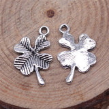 WYSIWYG 40pcs 11x15mm Four Leaf Clover Charms Pendants For Jewelry Making DIY Jewelry Findings Jewelry Accessories