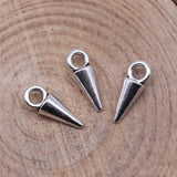 WYSIWYG 40pcs 11x4mm Antique Silver Color Awl Charms Pendant For Jewelry Making DIY Jewelry Findings