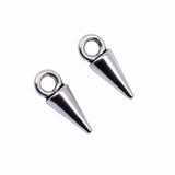 WYSIWYG 40pcs 11x4mm Antique Silver Color Awl Charms Pendant For Jewelry Making DIY Jewelry Findings