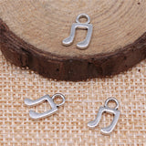 WYSIWYG 40pcs 11x7mm Pendant Musical Note Musical Note Charm Pendants For Jewelry Making Tiny Musical Note Pendants