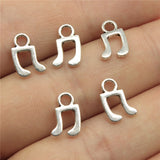 WYSIWYG 40pcs 11x7mm Pendant Musical Note Musical Note Charm Pendants For Jewelry Making Tiny Musical Note Pendants