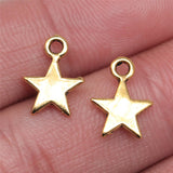 WYSIWYG 40pcs 11x8mm 3 Colors Tiny Star Charm Star Pendant For Jewelry Making EF3681