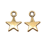WYSIWYG 40pcs 11x8mm 3 Colors Tiny Star Charm Star Pendant For Jewelry Making EF3681