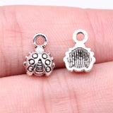 WYSIWYG 40pcs 11x8mm Ladybug Charm Pendants For Jewelry Making 2 Colors Cute Ladybug Pendants Charm Small Ladybug