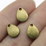 20pcs 11x8mm Pendant Waterdrops Drops Teardrops Charm Pendants For Jewelry Making Antique Silver Color ef3995