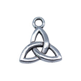 WYSIWYG 40pcs 12x14mm Antique Silver Color Triquetra Knot Charms Pendant For DIY Jewelry Making Handmade Jewelry Craft Findings