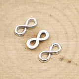 WYSIWYG 40pcs 12x5mm Small Infinity Charms Cute Small Infinity Symbol Charms For Jewelry Making Tiny Infinity Charm